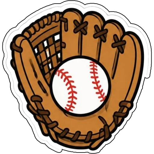 A catcher's mitt holding a ball
