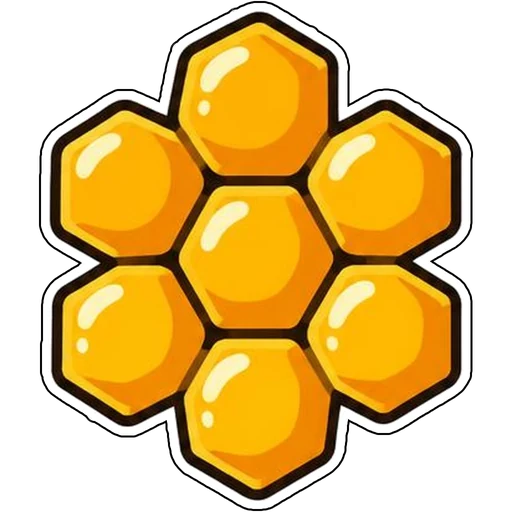 A cluster of honeycomb hexagons