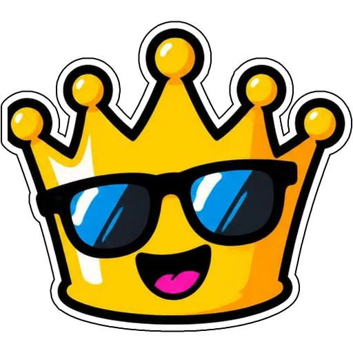 A crown wearing sunglasses