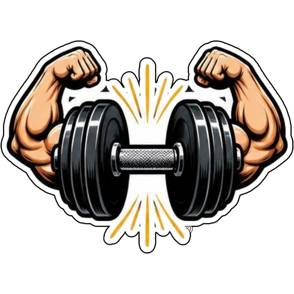 A dumbbell with flexing arms