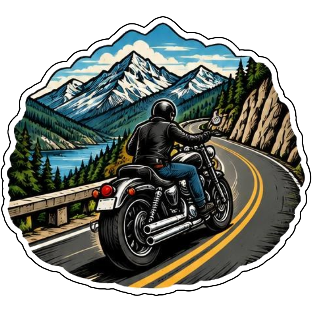 A winding road through mountains