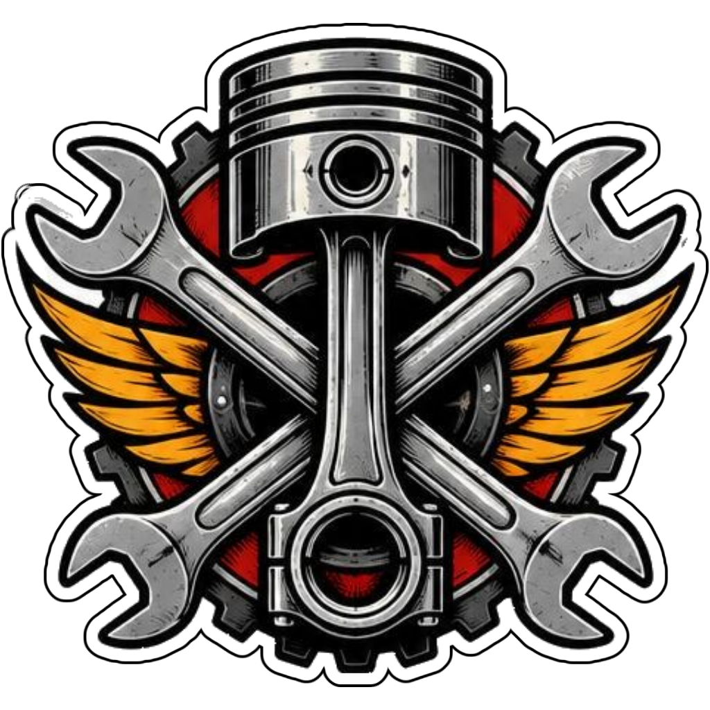 A piston and wrench crest