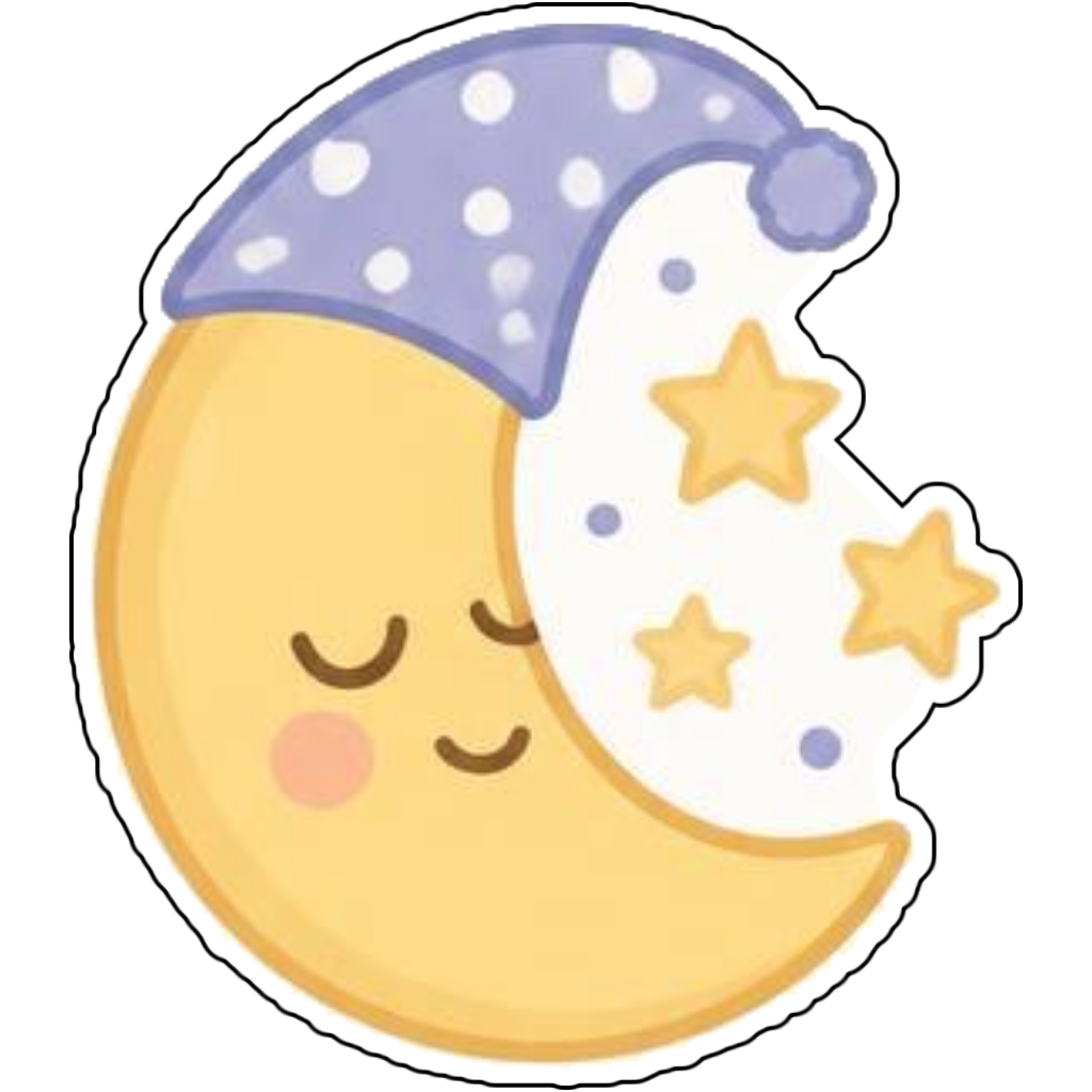A sleepy moon for rest days