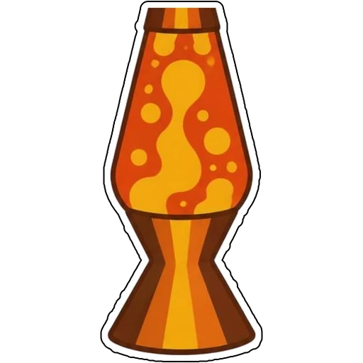 A lava lamp with groovy bubbles